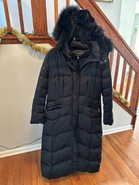 1 Madison Luxe Outerwear Full-Length Puffer Coat - Black, Size XL
